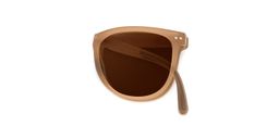 Lindzy Beige Carré lunettes de soleil1