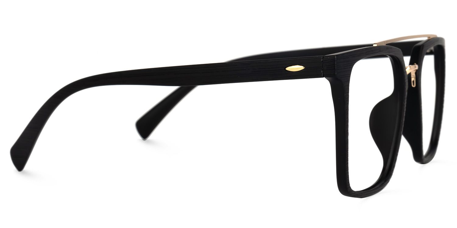 Shumac Noir Aviateur Lunettes2