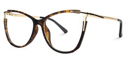 Hannah Tortue Cat-eye lunettes1