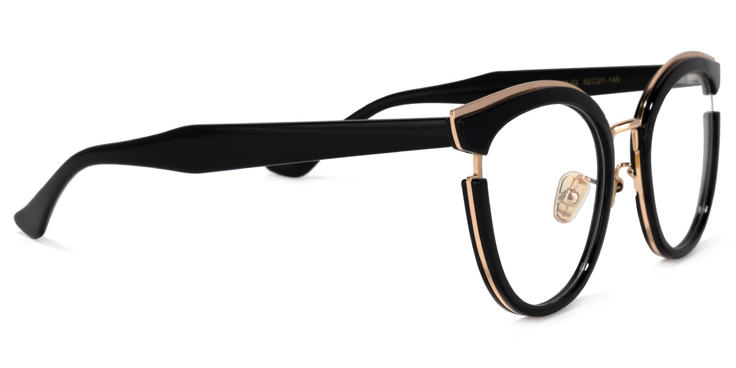 Laraine Noir Cateye Lunettes3