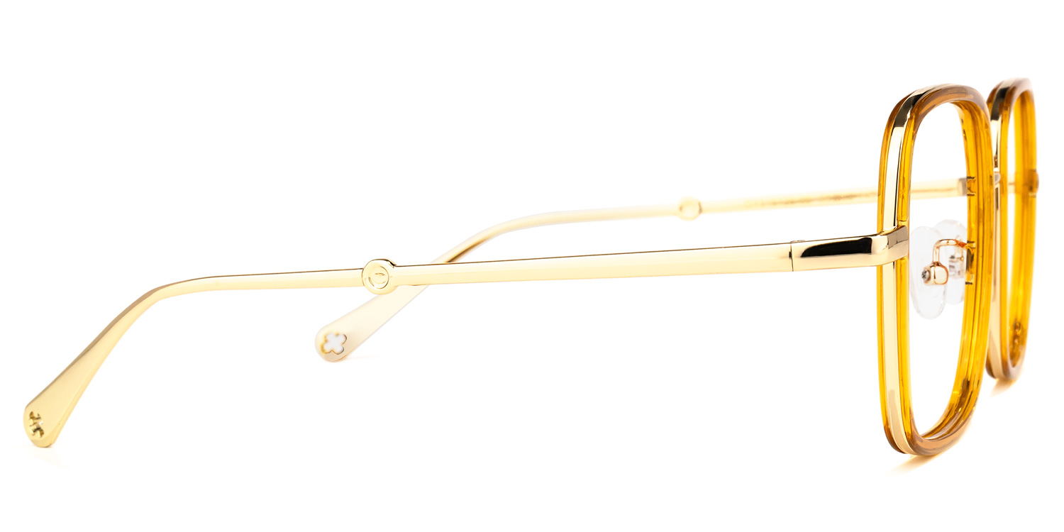 Ozzy Jaune Cristal Carré Lunettes3
