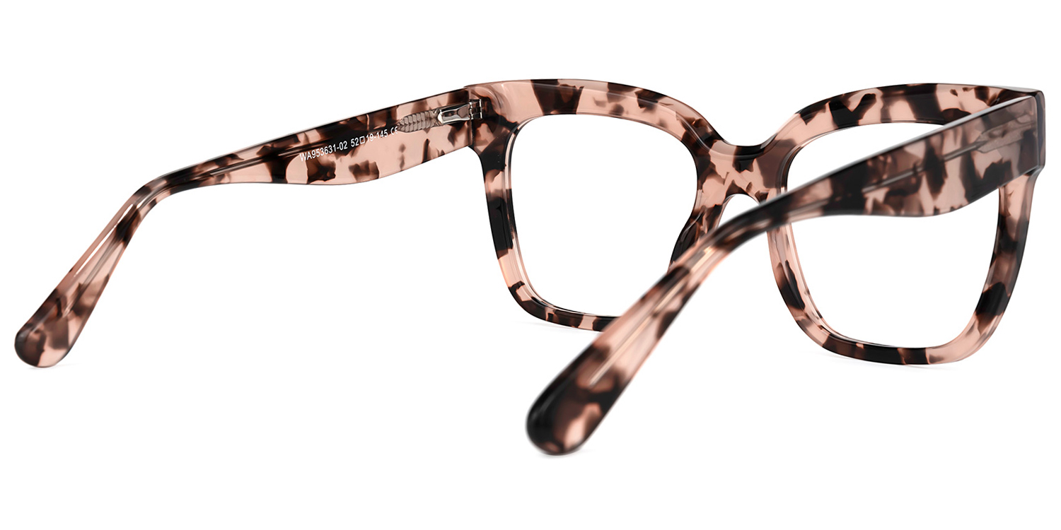 Minguela Rose Tortue Carré Lunettes3