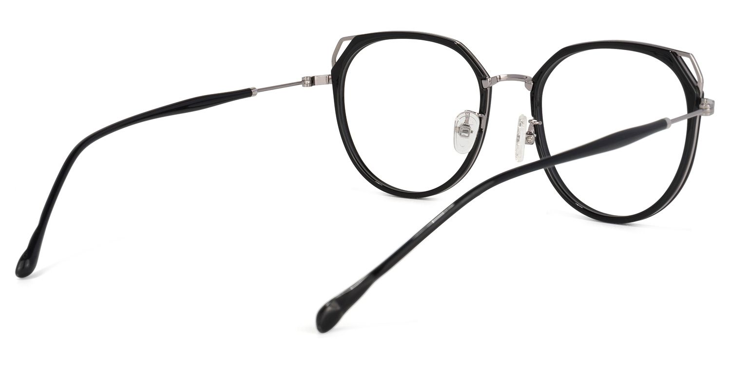 Ofelia Lunettes géométriques noires 3