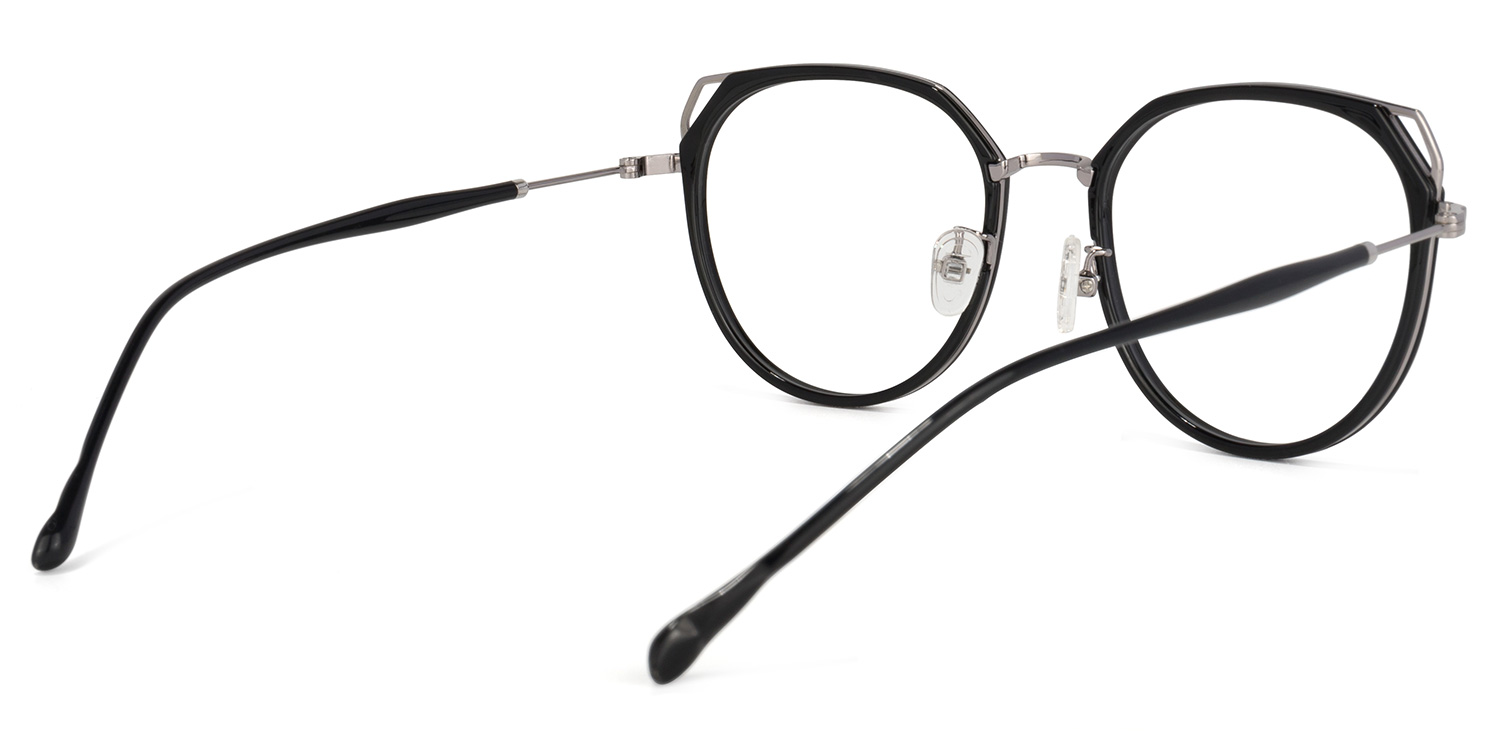 Ofelia Lunettes géométriques noires 3