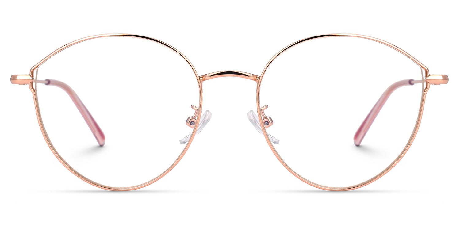 Riordan Or Rose Ronde Lunettes0