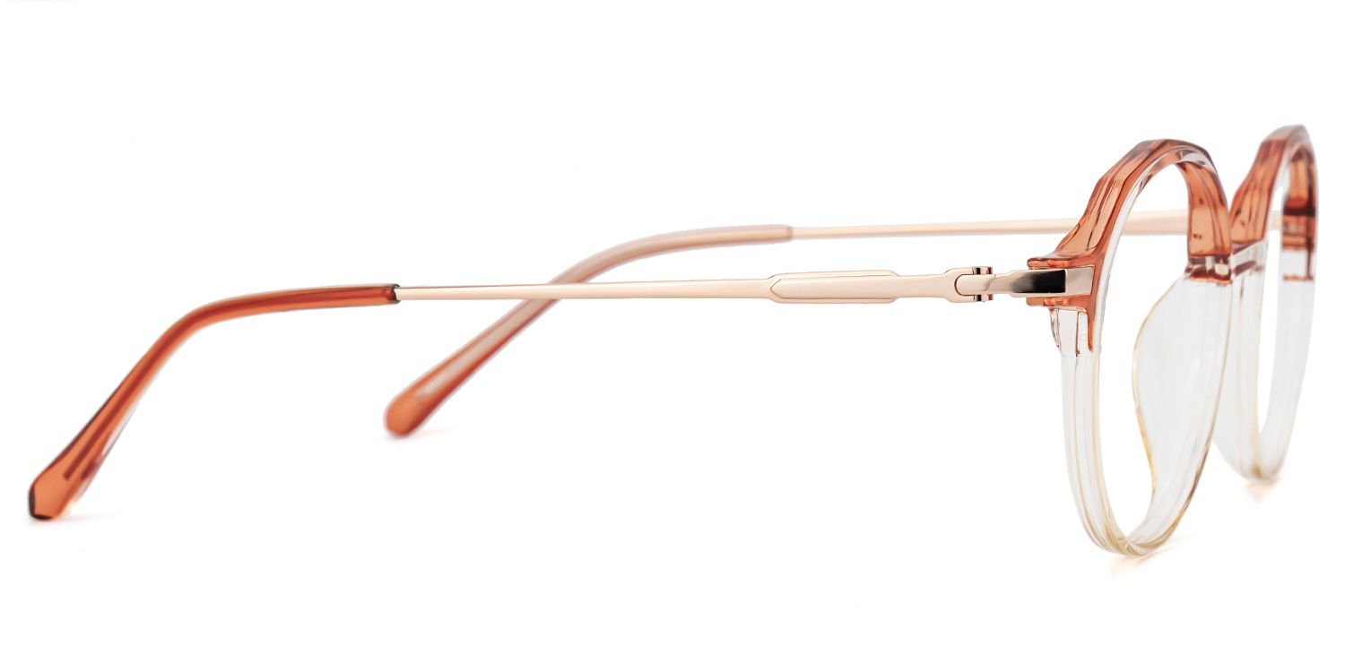 Jessye Lunettes rondes Orange2
