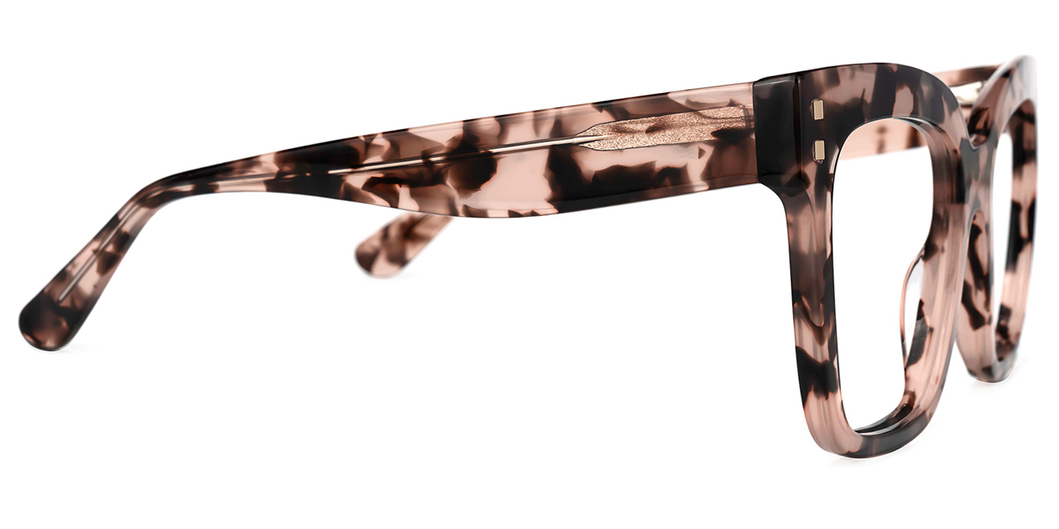 Minguela Rose Tortue Carré Lunettes2