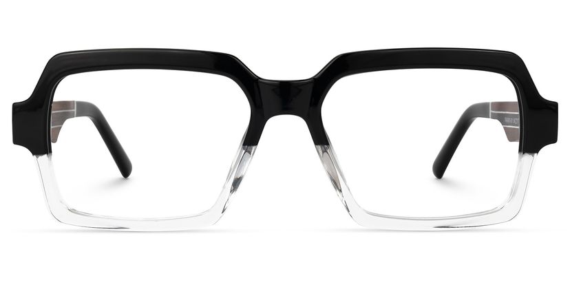 Jack Noir-Cristal Rectangulaire Lunettes