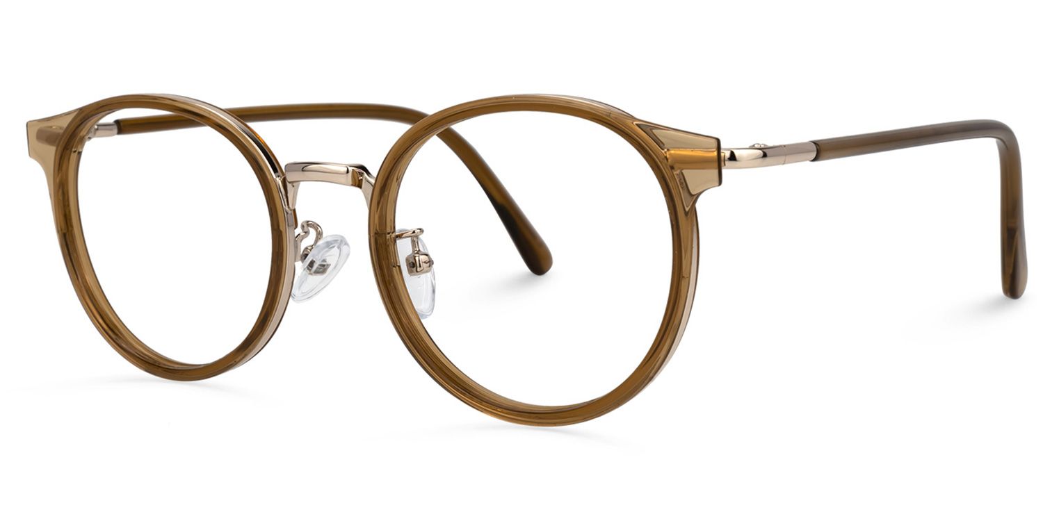 Zschopau Marron Ronde Lunettes1