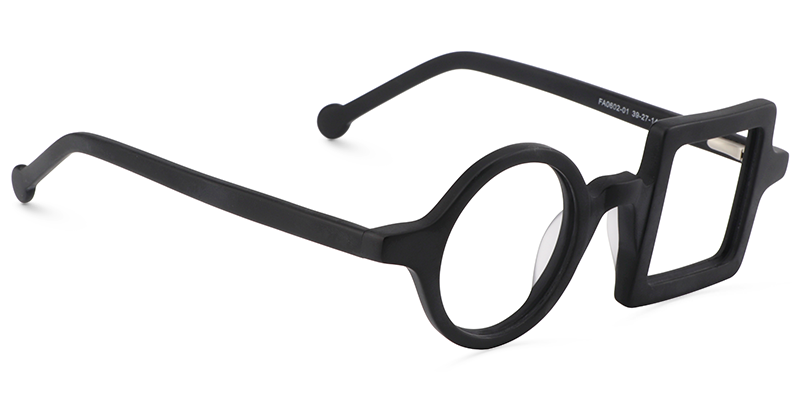 Paola Lunettes asymétriques noires2