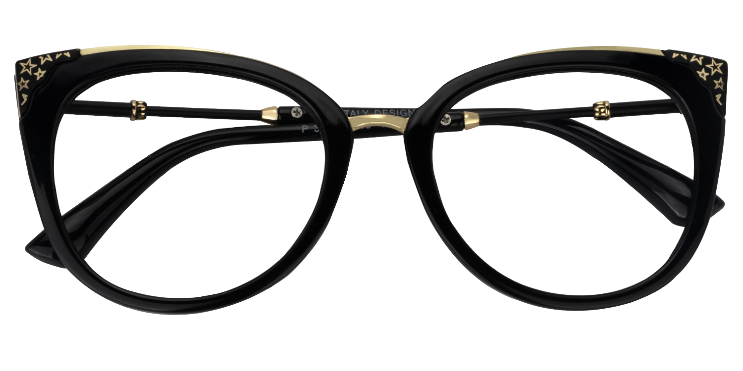 Dalton Lunettes Cateye Noir1