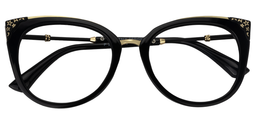 Dalton Noir Cat-eye lunettes1