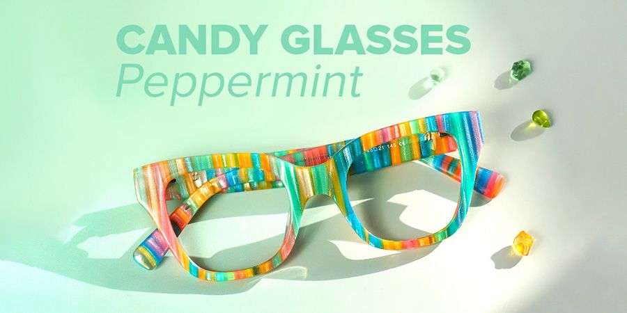 Nereyda Bonbons Lunettes Peppermint Monture | Zeelool Optique1