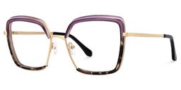 Cordaro Violet-Tortue Carré lunettes1