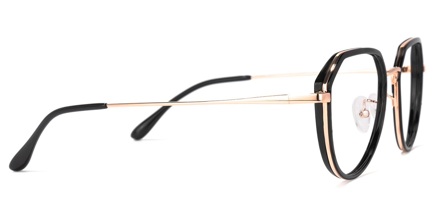 Fedora Noir Géométrique Lunettes2