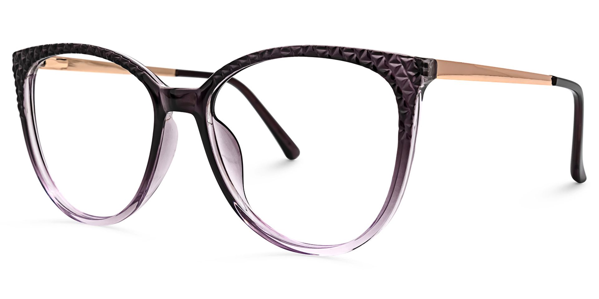 Wanda Violet foncé Cateye Lunettes1