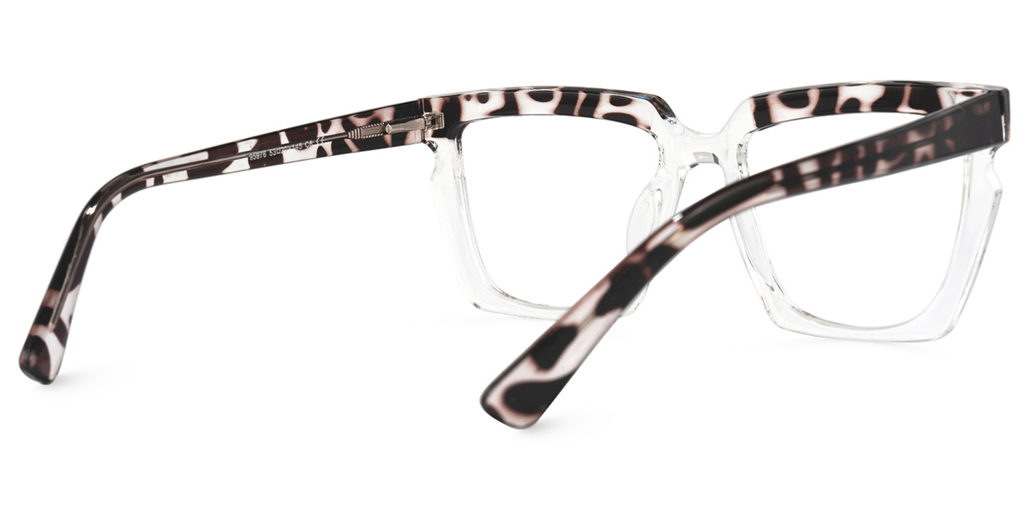 Margo Tortue Cristal Rectangle Lunettes3
