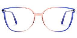 Rodz Bleu-Rose Carré lunettes0