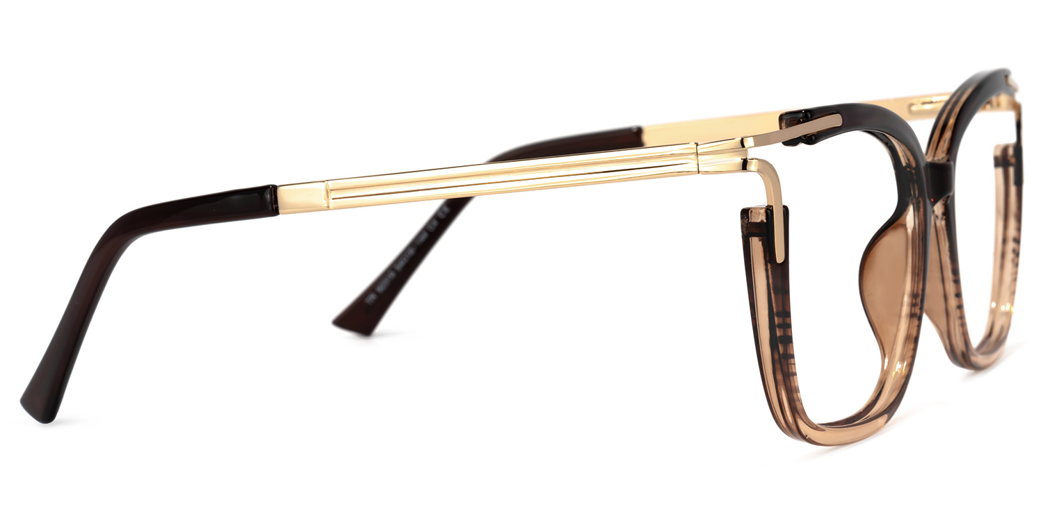 Nuriama Marron Cateye Lunettes2