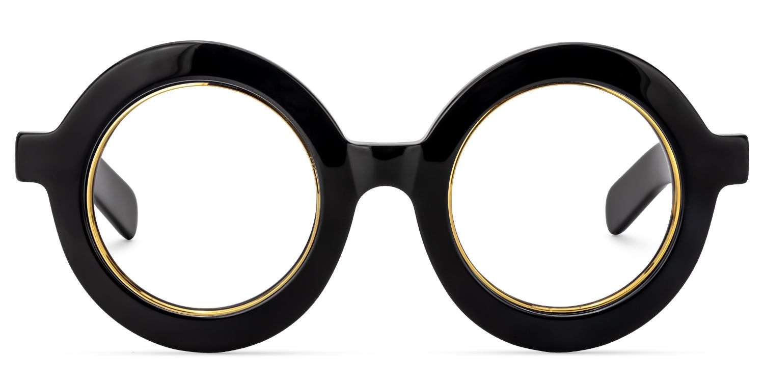 Calhoun Noir Ronde Lunettes0