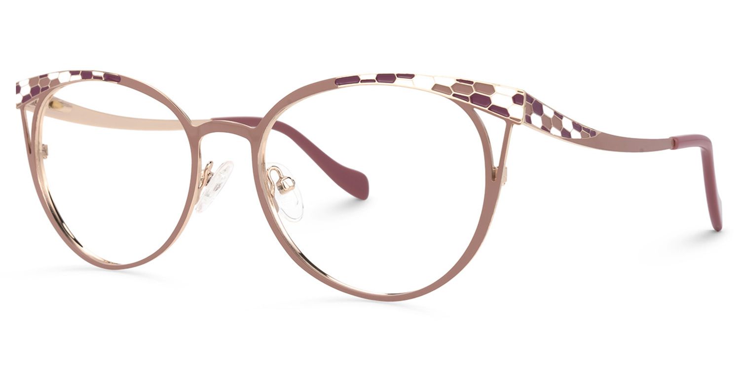 Idana Marron Cateye Lunettes1
