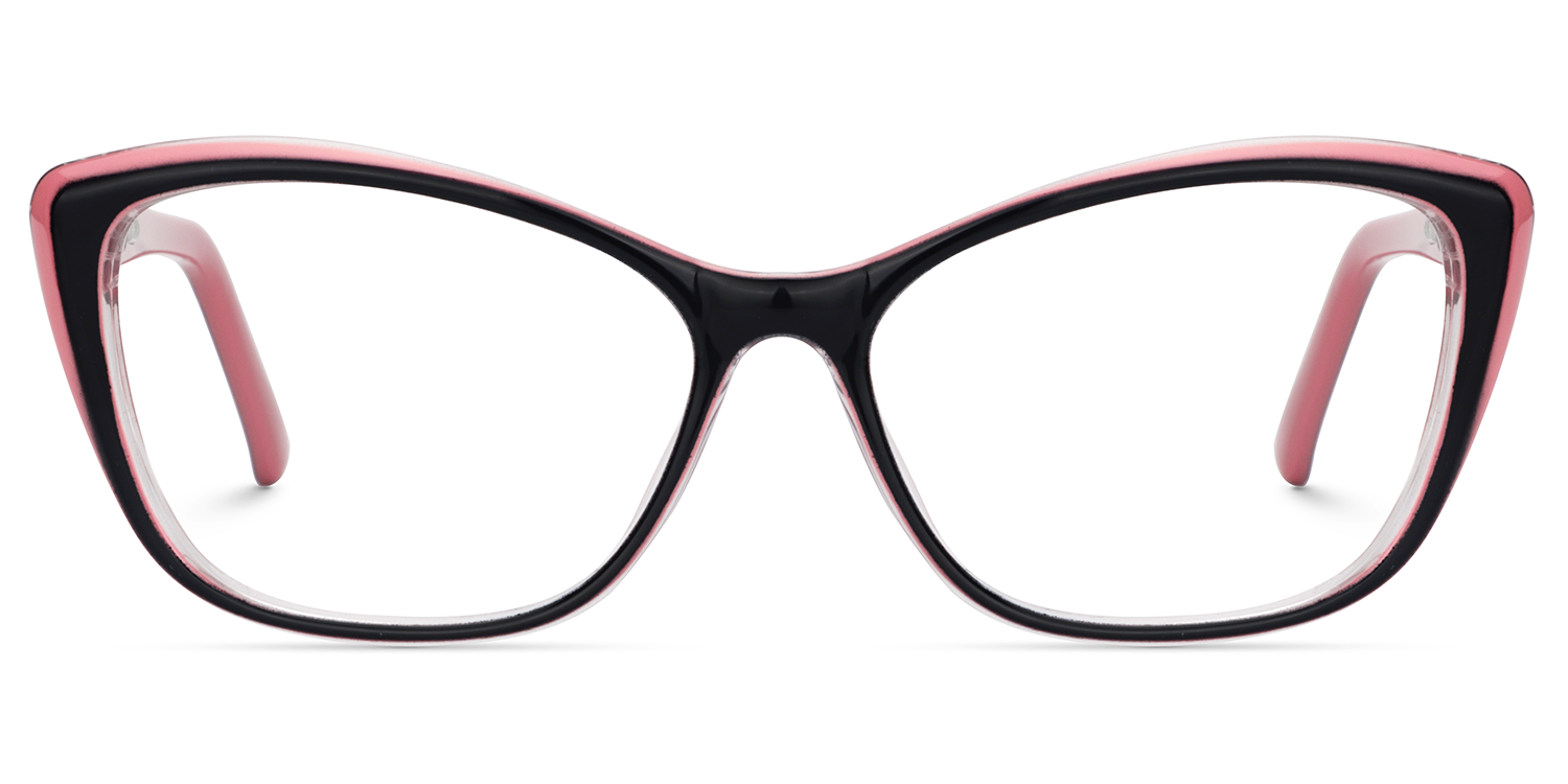 Fidelia Noir Rose Cateye Lunettes0