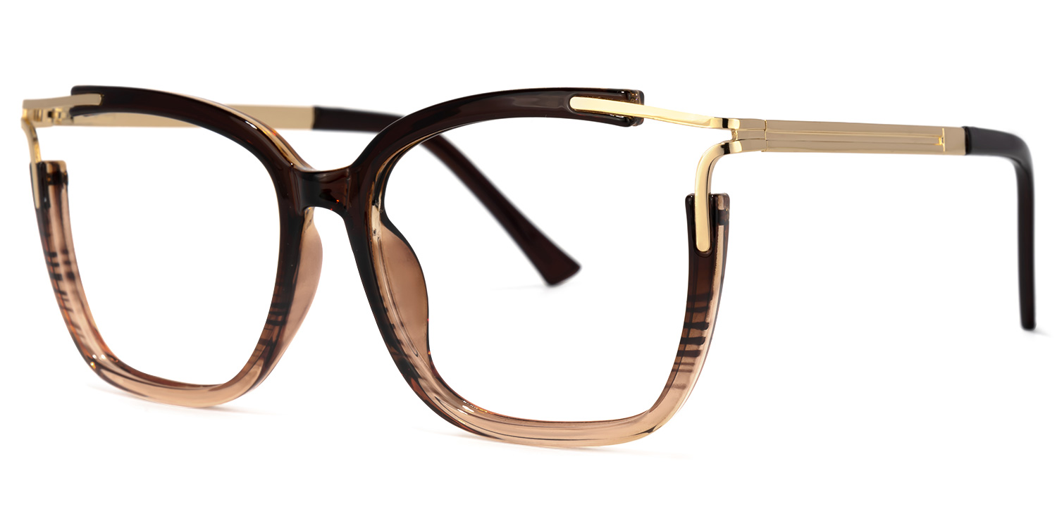 Nuriama Marron Cateye Lunettes1