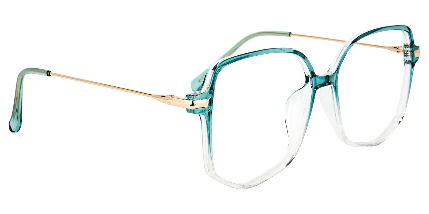 Payton Vert Géométrique Lunettes1