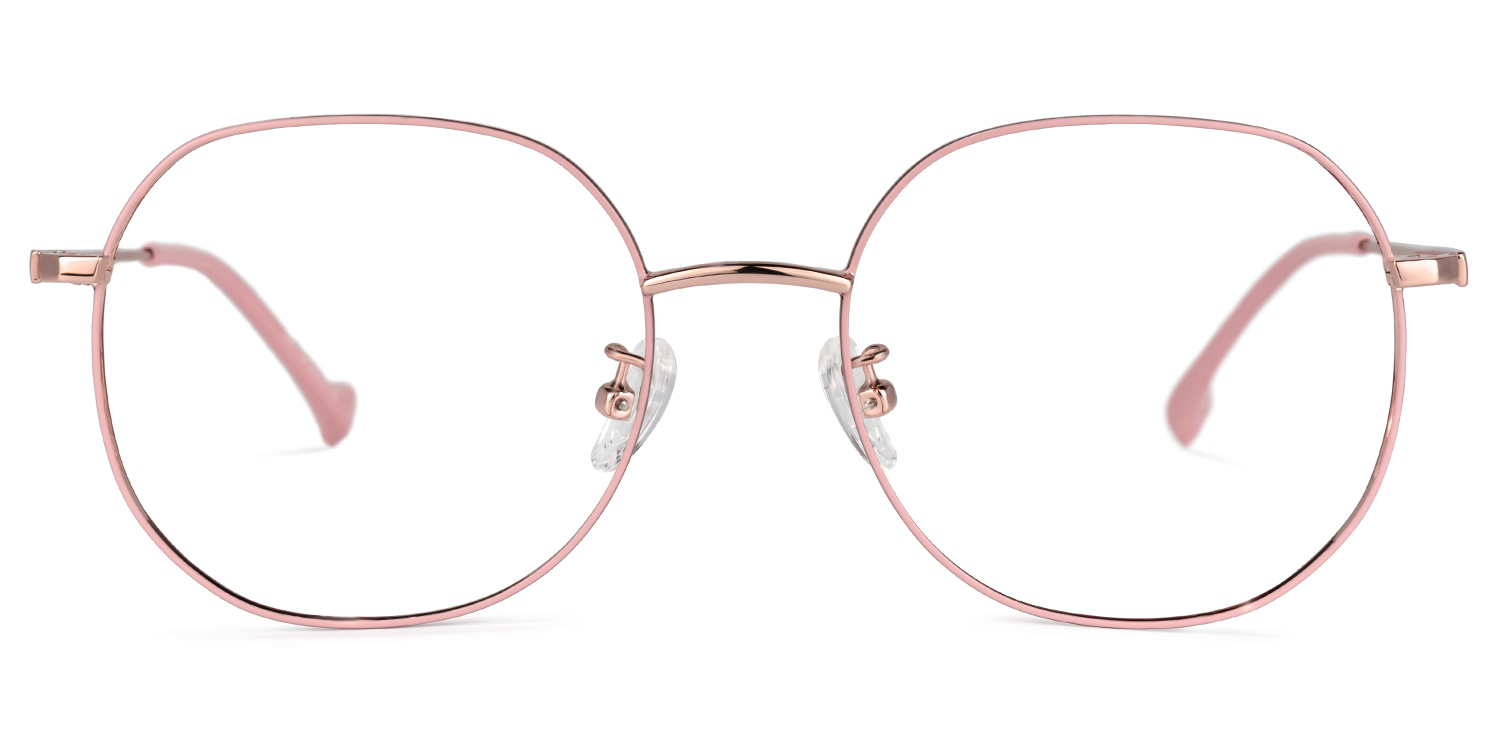 Qusay Lunettes rondes roses 0