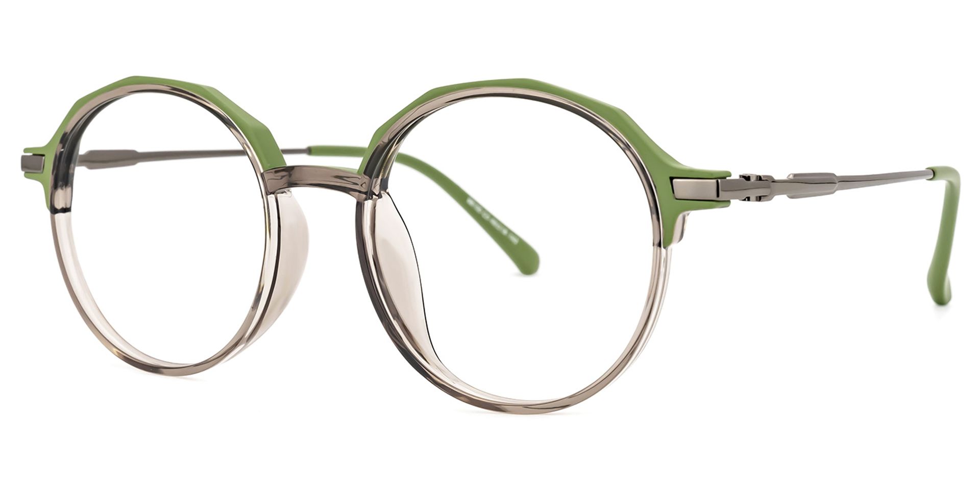 Jessye Vert Ronde Lunettes1