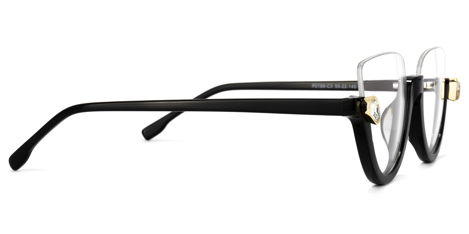Felicia Noir Cateye Lunettes3