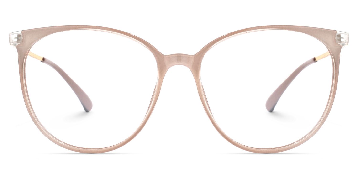 Yale Marron Clair Ronde Lunettes0