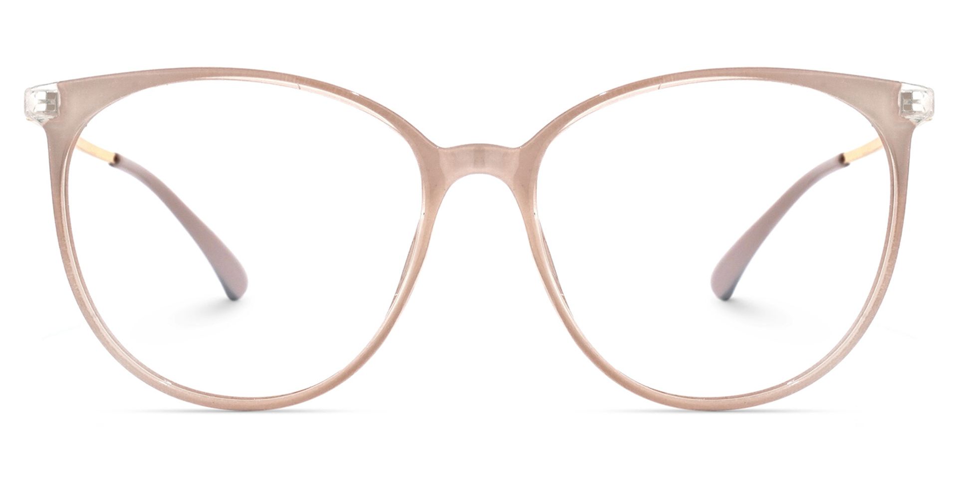 Yale Marron Clair Ronde Lunettes0