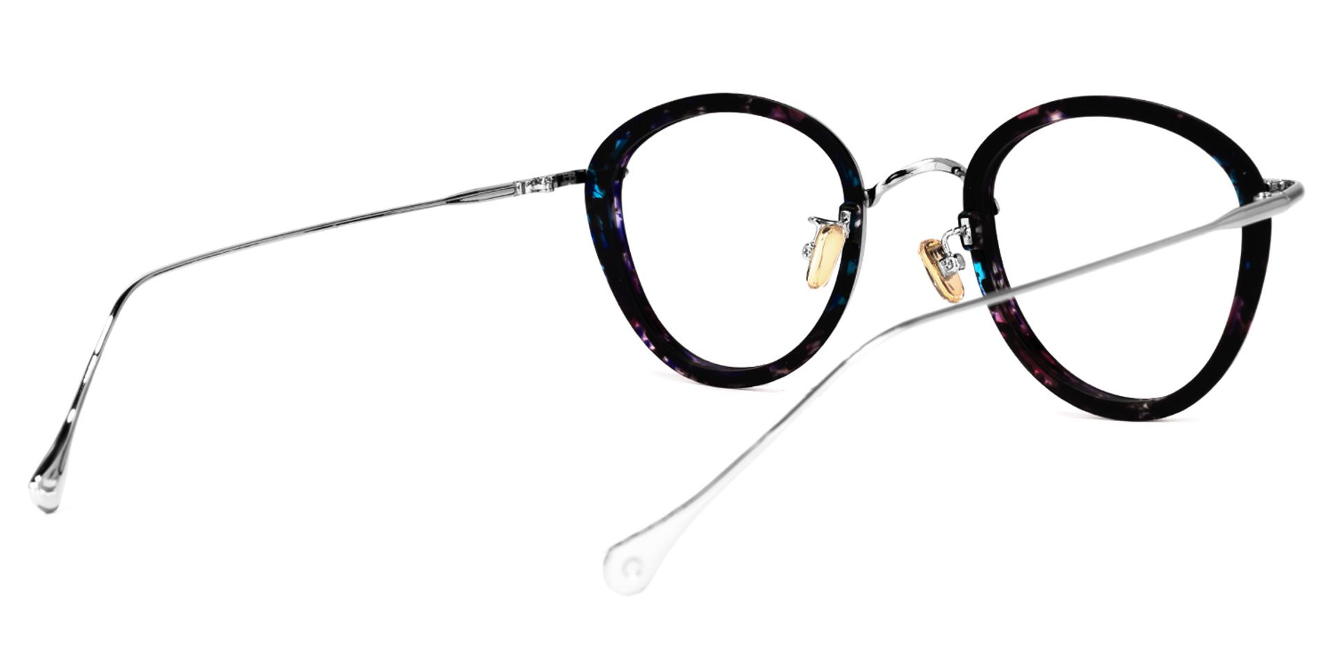 Clementine Bleue Tortue Ronde Lunettes3