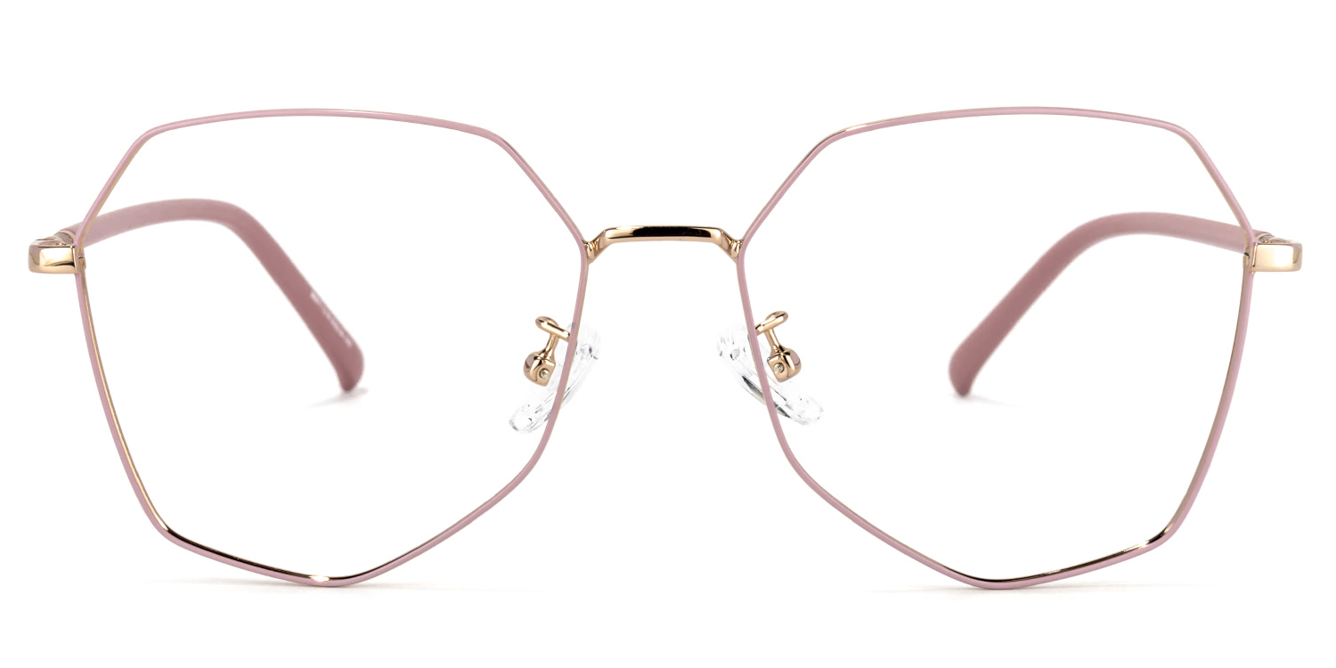 Bivins Rose Géométrique Lunettes1