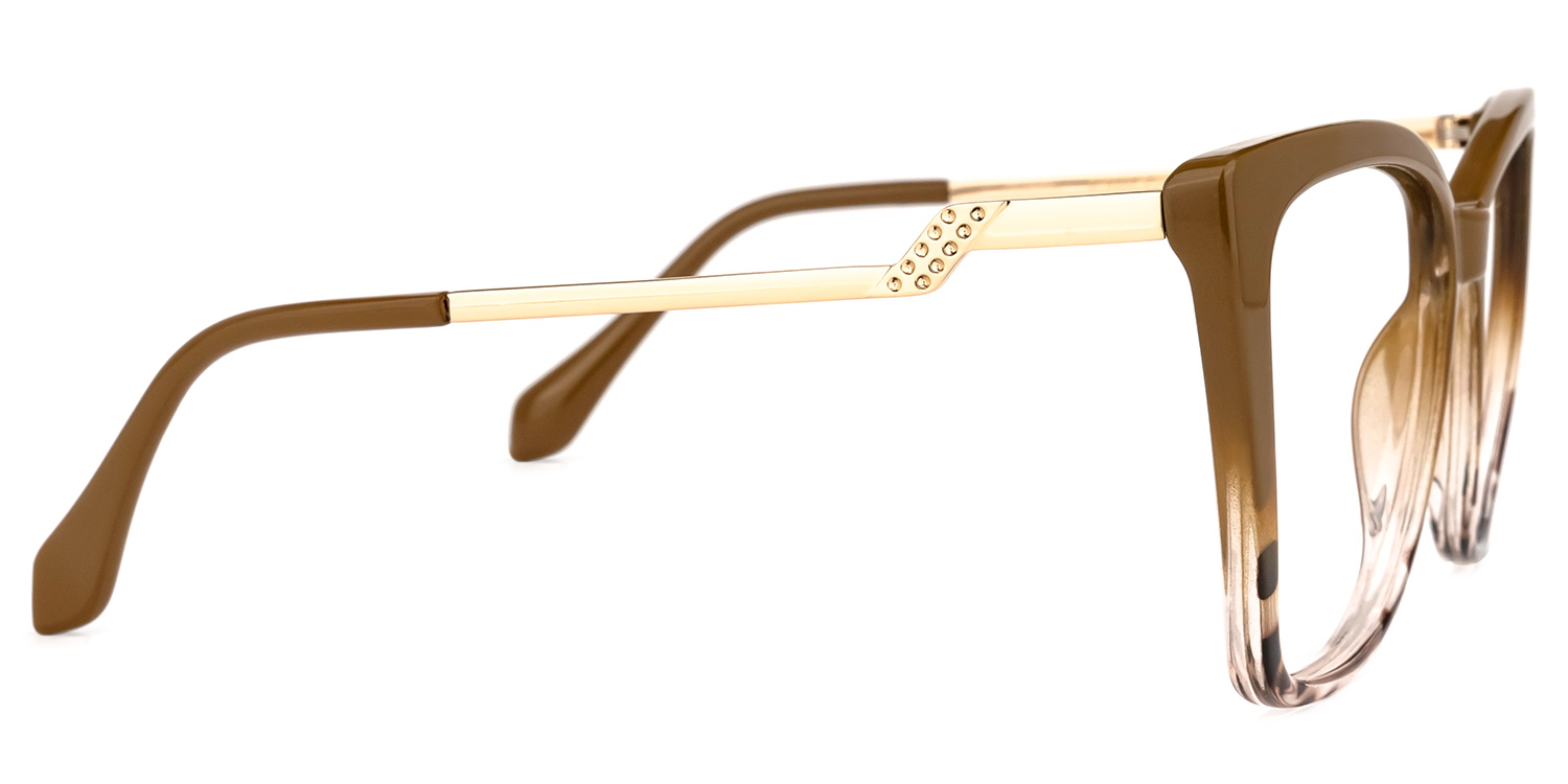 Awilda Marron Cateye Lunettes2