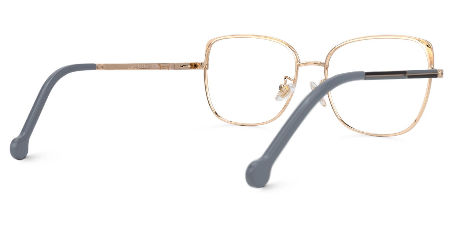 Felicity Or Gris Rectangle Lunettes3