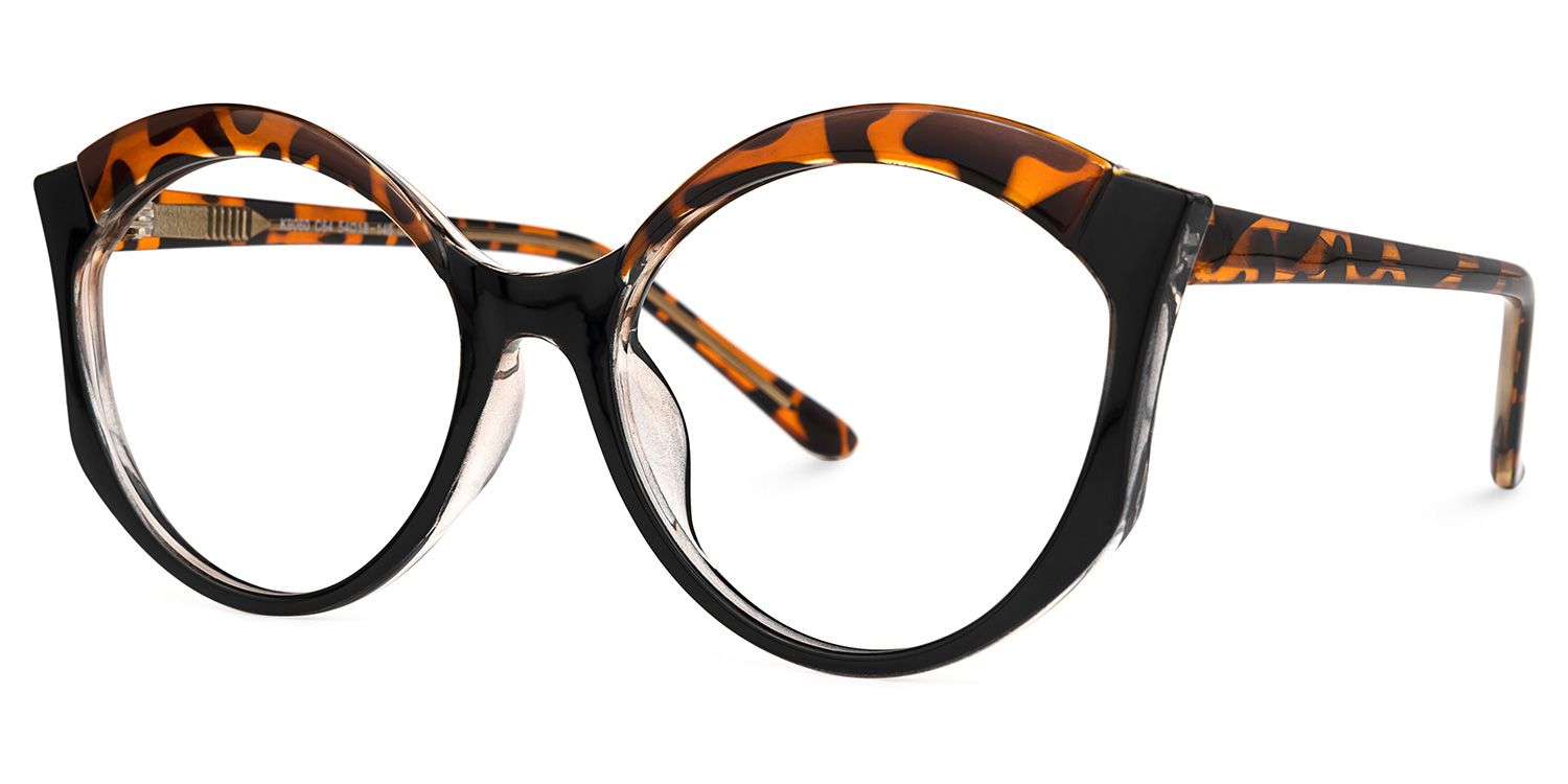 Charis Noir-Tortue Cateye Lunettes1