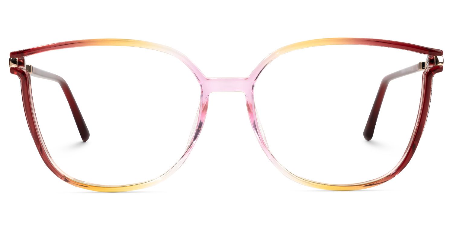 Rodz Rouge-Jaune Carré Lunettes0