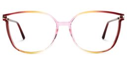 Rodz Rouge-Jaune Carré lunettes0