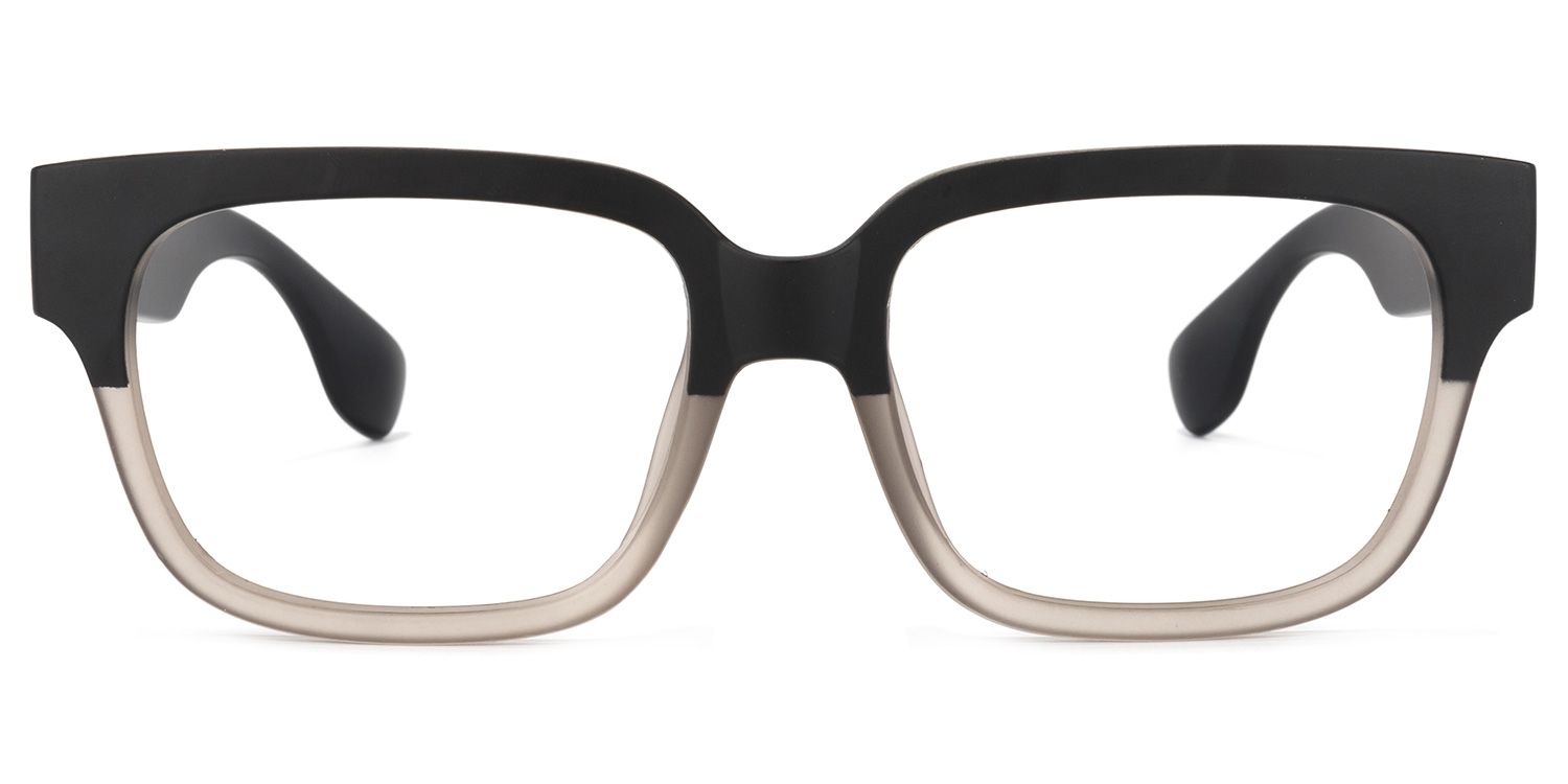 Colin Lunettes rectangulaires grises noires0