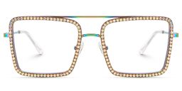 Diva Irisé Carré lunettes1