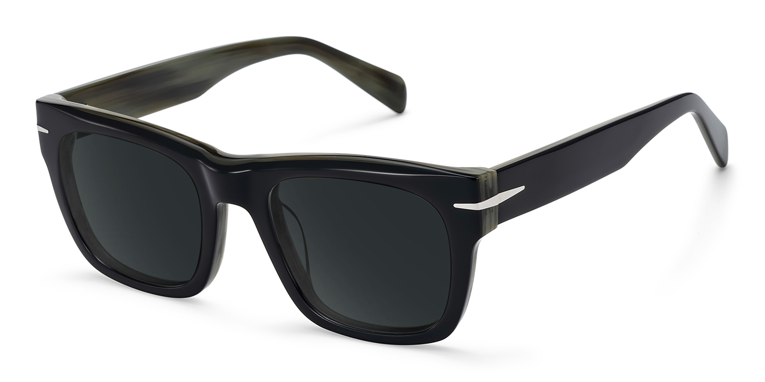 Renzo Noir Rectangle Solaires2