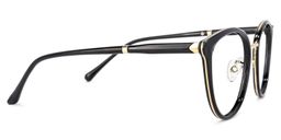 Zoe Noir Cat-eye lunettes2