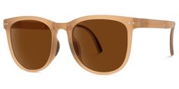 Lindzy Beige Carré lunettes de soleil2