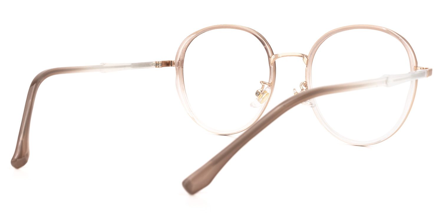 Nakita Marron Cristal Ronde Lunettes3