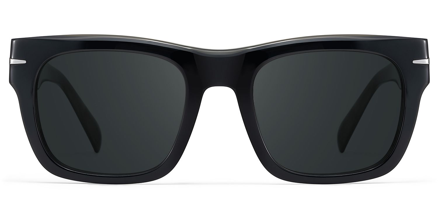 Renzo Noir Rectangle Solaires0