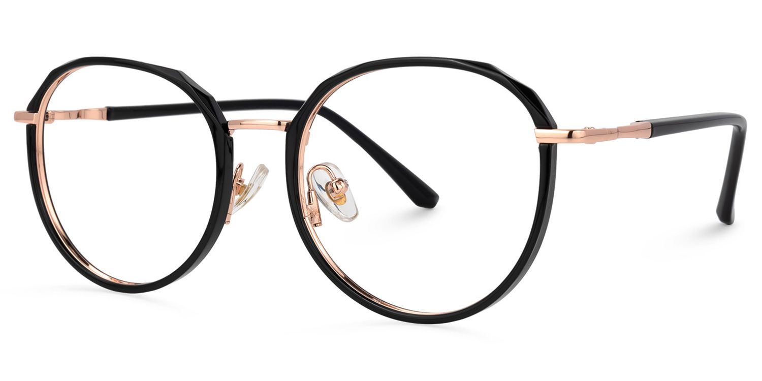 Kairos Noir Ronde Lunettes1