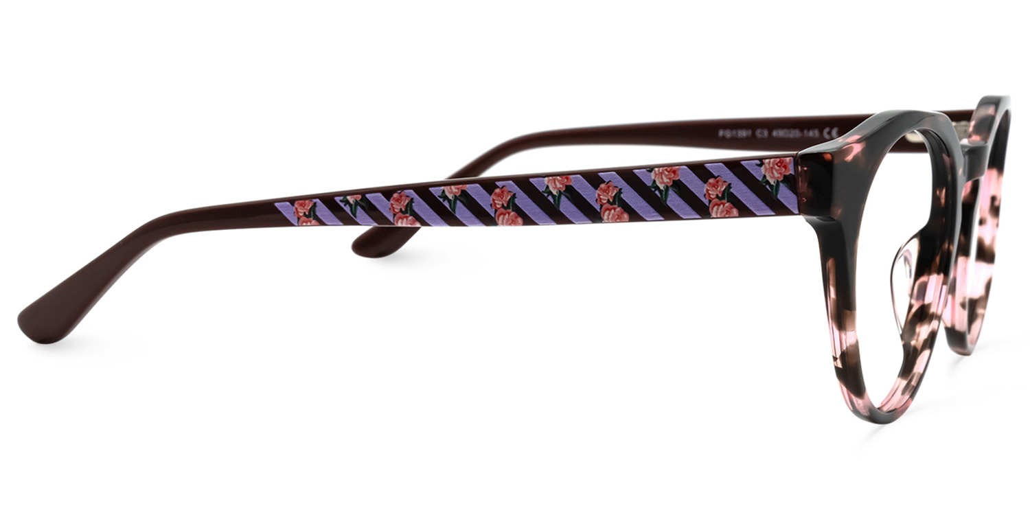 Charity Rose Tortue Géométrique Lunettes2