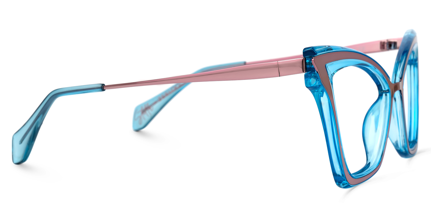 Stella Bleue Cateye Lunettes2